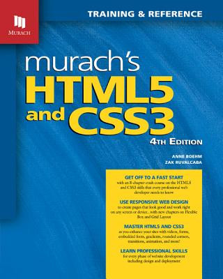 Knjiga Murach's HTML5 and CSS3, 4th Edition Zak Ruvalcaba