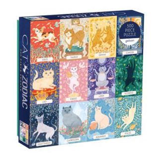 Kniha Cat Zodiac 500 Piece Puzzle Sarah McMenemy
