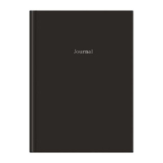 Naptár/Határidőnapló Black Hardcover Journal 6 X 8.5" Galison