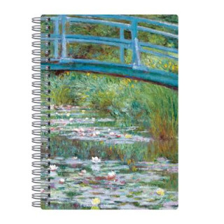 Calendar / Agendă Monet Footbridge Wire-O Journal 6 X 8.5" Galison