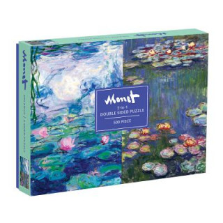 Book Monet 500 Piece Double Sided Puzzle Galison