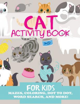 Книга Cat Activity Book for Kids Blue Wave Press