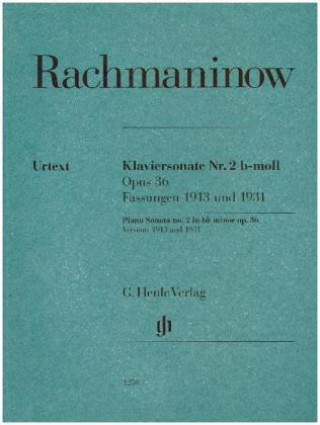 Carte Klaviersonate Nr. 2 b-moll Opus 36 Sergej Rachmaninow