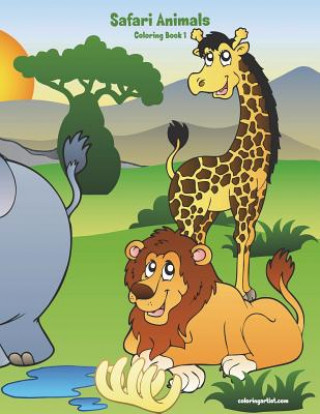 Kniha Safari Animals Coloring Book 1 Nick Snels
