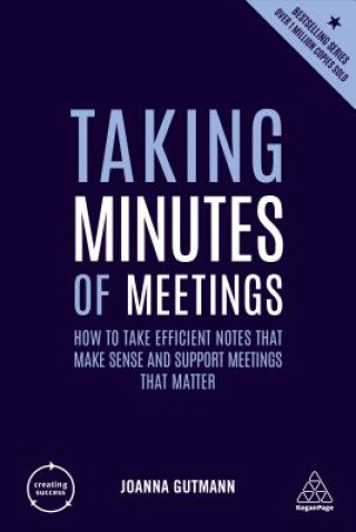Kniha Taking Minutes of Meetings Joanna Gutmann