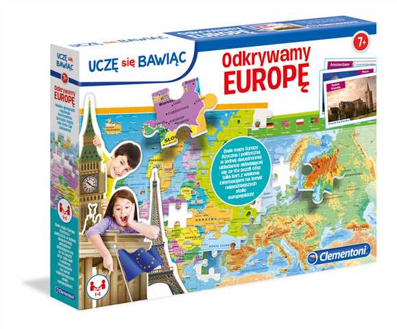 Spiel/Spielzeug Puzzle Odkrywamy Europę 