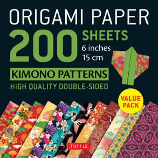 Könyv Origami Paper 200 sheets Kimono Patterns 6 (15 cm) Tuttle Publishing