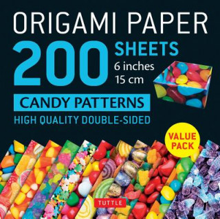 Calendar/Diary Origami Paper 200 sheets Candy Patterns 6" (15 cm) Tuttle Publishing