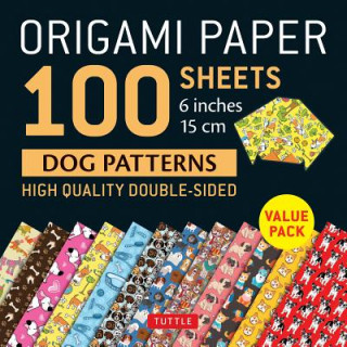 Kalendar/Rokovnik Origami Paper 100 sheets Dog Patterns 6" (15 cm) Tuttle Publishing