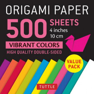 Book Origami Paper 500 sheets Vibrant Colors 4 (10 cm) Tuttle Publishing