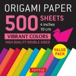 Книга Origami Paper 500 sheets Vibrant Colors 4 (10 cm) Tuttle Publishing