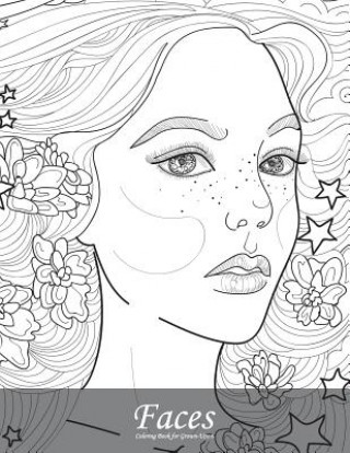 Książka Faces Coloring Book for Grown-Ups 6 Nick Snels