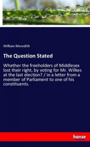 Carte The Question Stated William Meredith