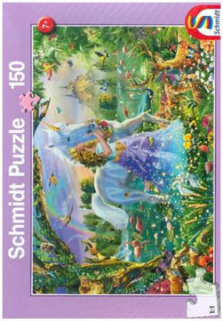 Játék Prinzessin mit Einhorn und Schloss (Kinderpuzzle) 