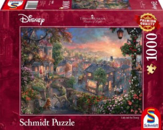 Játék Disney, Susi und Strolch (Puzzle) Thomas Kinkade