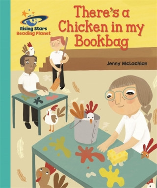 Carte Reading Planet - There's a Chicken in my Bookbag - Turquoise: Galaxy Jenny McLachlan