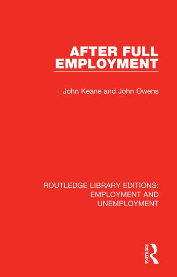 Kniha After Full Employment Keane
