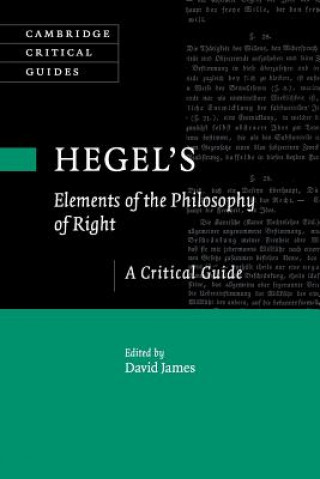 Book Hegel's Elements of the Philosophy of Right EDITED BY DAVID JAME