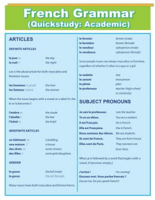 Book French Grammar Quick Charts