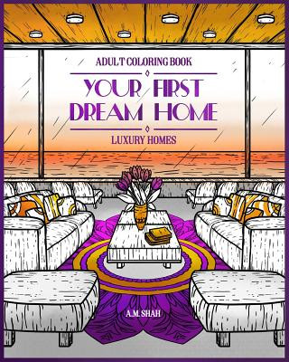 Książka Adult Coloring Book Luxury Homes A.M. Shah