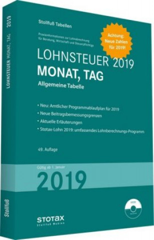 Buch Lohnsteuer 2019 Monat, Tag, m. CD-ROM Stotax-Lohn 2019 