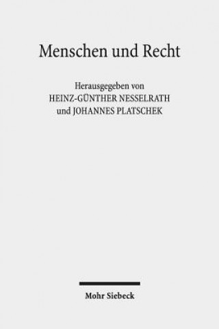 Kniha Menschen und Recht Heinz-Günther Nesselrath