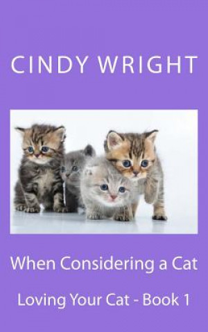 Boek When Considering a Cat Cindy Wright