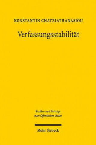 Книга Verfassungsstabilitat Konstantin Chatziathanasiou