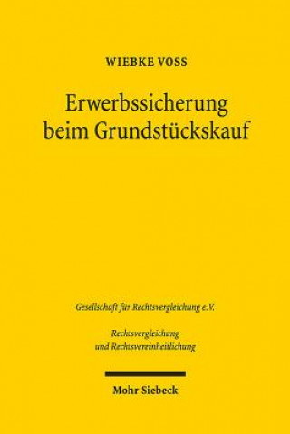 Knjiga Erwerbssicherung beim Grundstuckskauf Wiebke Voß