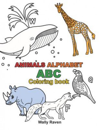 Buch Animals Alphabet ABC Coloring book Wally Raven