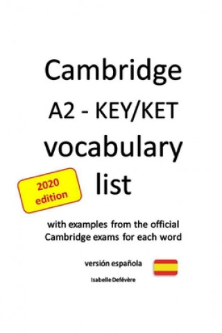 Kniha Cambridge A2 - KEY/KET vocabulary list (versión espa?ola) Isabelle Defevere