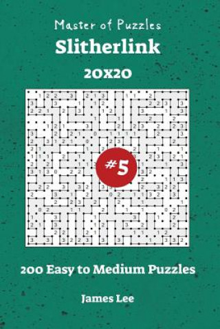 Książka Master of Puzzles Slitherlink - 200 Easy to Medium 20x20 vol. 5 James Lee