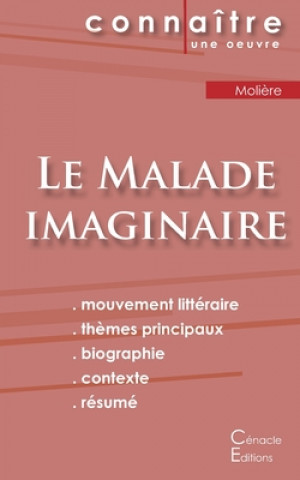 Carte Fiche de lecture Le Malade imaginaire de Moliere (Analyse litteraire de reference et resume complet) Moli?re