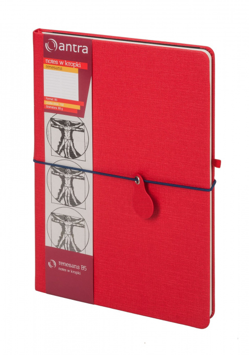 Papírenské zboží Renesans B5 Notes kropki czerwony 