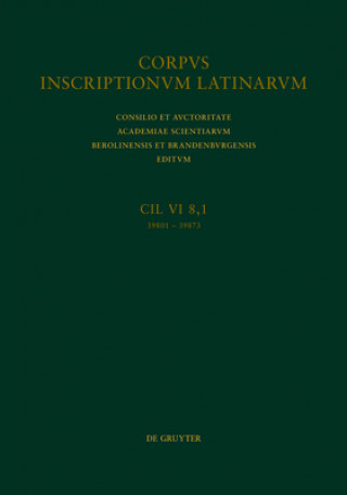Kniha Inscriptiones sacrae n. 39801-39873 Silvio Panciera