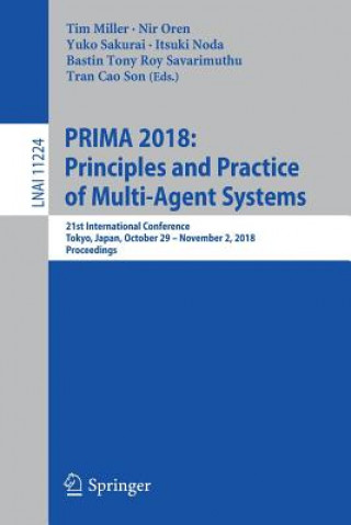 Kniha PRIMA 2018: Principles and Practice of Multi-Agent Systems Tim Miller