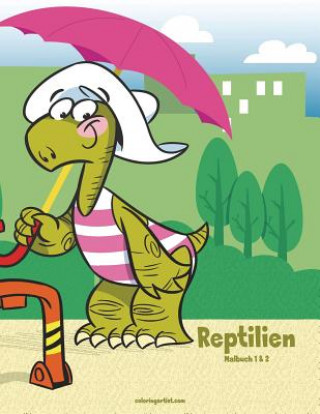 Kniha Reptilien-Malbuch 1 & 2 Nick Snels