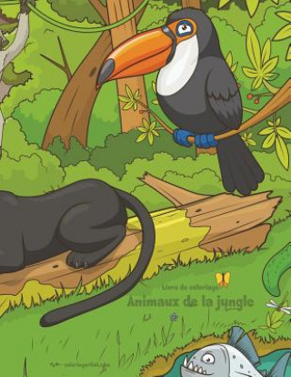 Książka Livre de coloriage Animaux de la jungle 1 & 2 Nick Snels