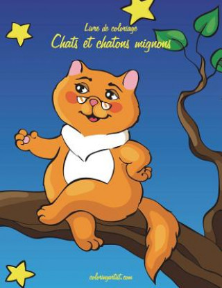 Carte Livre de coloriage Chats et chatons mignons 3 & 4 Nick Snels