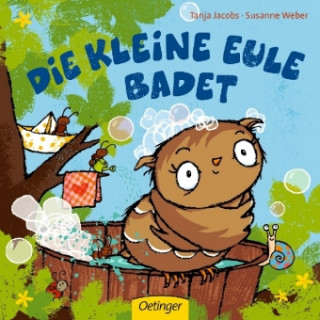 Carte Die kleine Eule badet Susanne Weber