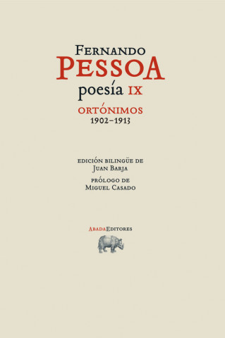 Книга POESÍA IX. ORTÓNIMOS 1902-1913 FERNANDO PESSOA