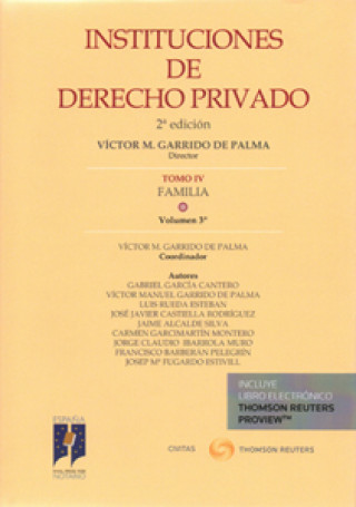 Książka (TOMO V).(VOL E).INSTITUCIONES DE DERECHO PRIVADEO MARTIN GARRIDO MELERO