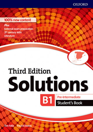 Kniha SOLUTIONS PRE INTERMEDIATE STUDENT'S BOOK THIRD EDITION 2017 B1 B2 