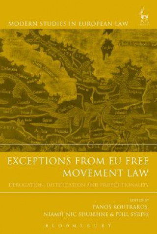 Kniha Exceptions from EU Free Movement Law Panos Koutrakos