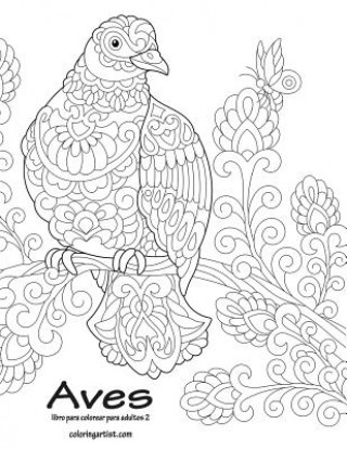 Book Aves libro para colorear para adultos 2 Nick Snels