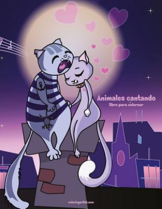 Kniha Animales cantando libro para colorear 1 Nick Snels