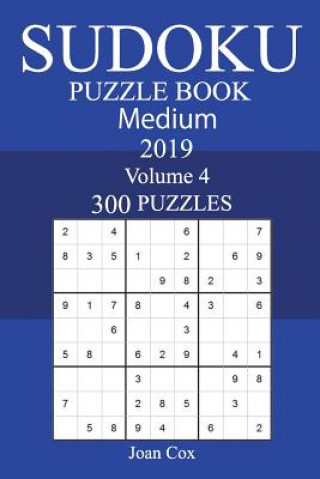 Książka 300 Medium Sudoku Puzzle Book 2019 Joan Cox