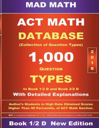 Kniha 2018 ACT Math Database 1-2 D John Su