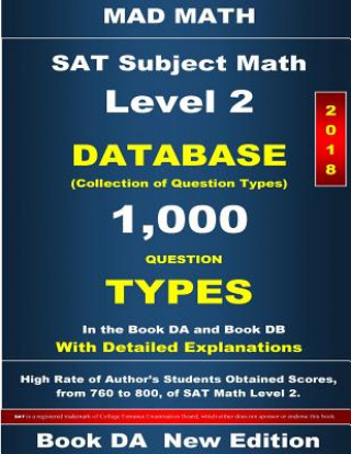 Carte 2018 SAT Subject Math Level 2 Book DA John Su