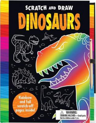 Книга Scratch & Draw Dinosaurs - Scratch Art Activity Book Nat Lambert